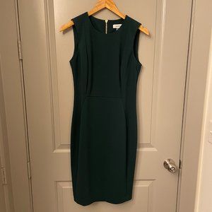 Calvin Klein Green Sheath Dress - Size 8 NWT